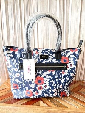 Trina Turk Printed Tote with Detachable Adjustable Shoulder Strap-NEW